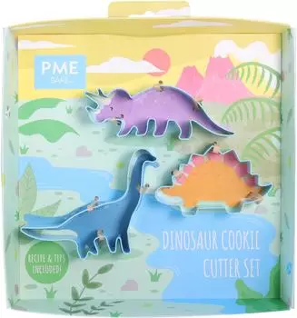 Pme Arts & Craft Dinosaurier Plätzchenausstecher-Set, 3-teilig (SCB700)