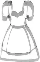 BIRKMANN Ausstechform Dirndl, mit Innenpr&auml;gung, Ausstecher, Pl&auml;tzchenform,...