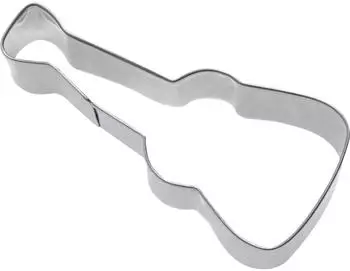Westmark Ausstecher Gitarre 7cm Edelstahl, 6er-Set