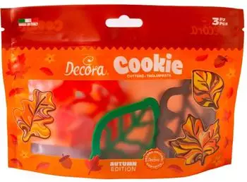 Decora Herbstblatt-Ausstecher Set, Kunststoff, 3er-Set (0255165)