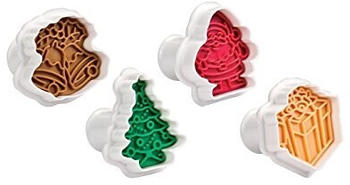 Tescoma Ausstecher mit Stempel DELÍCIA (Weihnachtsmotiven 4er Set)