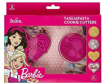 Decora 0403000 Ausstecher mit Prägestempel Barbie, Kunststoff
