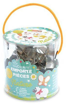 ScrapCooking Bucket of 16 natural cookie cutters