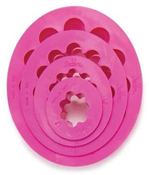 Decora 0255308 Ausstecher Oval kanneliert 4er Set