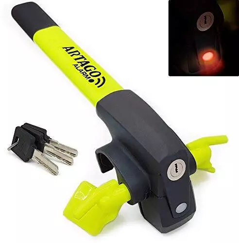 Lenkradkralle Mit Alarm 130 DB - Diebstahlsicherung Für Auto Und Wohnmobil