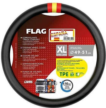Lampa 97819 Flag Spanien Lenkradbezug Kunstleder - XL - Ø 49/51 cm