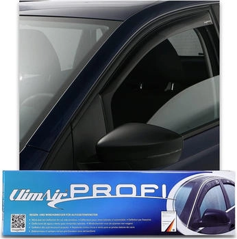 ClimAir Windabweiser kompatibel mit Volkswagen Transporter T5 2003-2015 & T6 2015- Rauchgrau