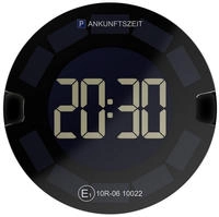 OOONO Parkscheibe P-DISC NO3, elektronisch, solarbetrieben, mit Zulassung, schwarz