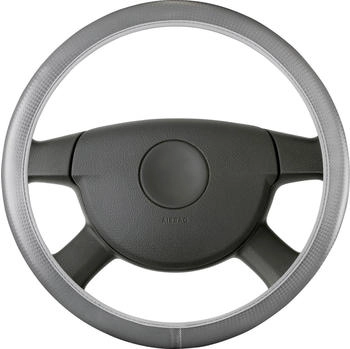 Walser Lenkradhülle Soft Grip Carbon Auto-Lenkradschoner Universalgröße 38 cm grau