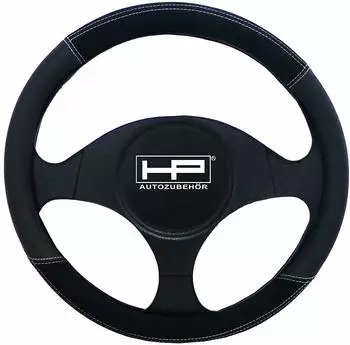 HP Lenkradbezug Velours/Kunstleder, schwarz, &Oslash;37-39cm (19718)