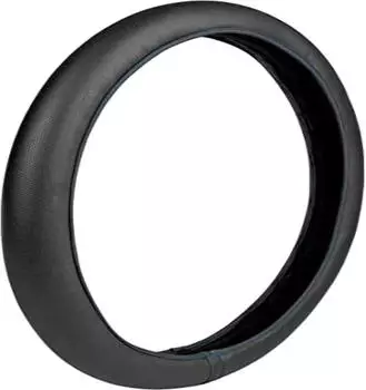 Lampa Skin-Cover Lenkradbezug Skeentex, schwarz/blau, M Ø 44/46cm