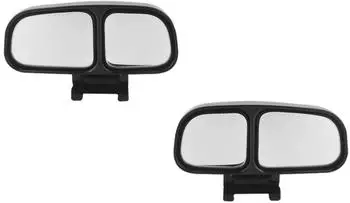 LuxusKollektion Toter-Winkel-Spiegel Doppellinsen, verstellbar, schwarz (2er-Pack)