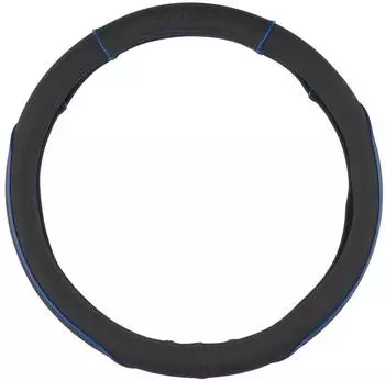 Dunlop Lenkradbezug Universal PU schwarz/blau 37-39cm