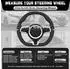 LuxusKollektion Lenkradbezug D-Form Mikrofaserleder schwarz 37-39cm