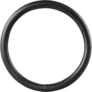 LuxusKollektion Lenkradbezug Leder, d&uuml;nn, universal 37-38cm, schwarz