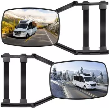 LuxusKollektion Anh&auml;ngerspiegel universal 360&deg; drehbar, 2er Set