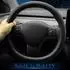 LuxusKollektion Lenkradabdeckung Nappaleder, schwarz, für Tesla Model 3 / Model Y