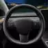LuxusKollektion Lenkradabdeckung Nappaleder, schwarz, für Tesla Model 3 / Model Y