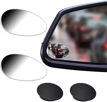 LuxusKollektion BSM-Oval Toter-Winkel-Spiegel HD-Glas, konvex, rahmenlos, verstellbar, 2 Stück (BSM-Oval)