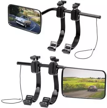 LuxusKollektion Zusatzspiegel für Wohnwagen & Wohnmobil, konvex, 360° drehbar, 2 Stück