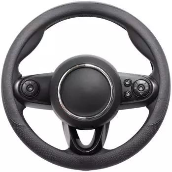 LuxusKollektion Lenkradbezug Kunstleder, schwarz, universal S (35,5-36cm)
