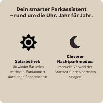 Needit Park LITE SOLAR elektronische Parkscheibe, solarbetrieben (9040)
