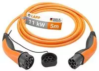 Lapp Elektroauto-Ladekabel Mode 3, IP55, 5 m, Typ 2 zu Typ 2, 3-phasig, 20 A, 11 kW