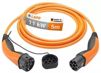 Lapp Mobility Mode 3 Type 2 zu Type 2 11 kW 3-phase 20 A Orange 5m