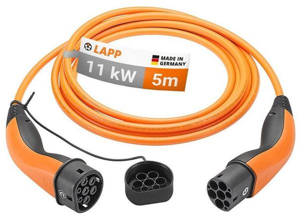 Lapp Mobility Mode 3 Type 2 zu Type 2 11 kW 3-phase 20 A Orange 5m