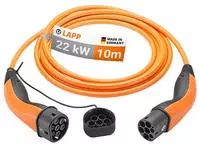 LAPP MOBILITY Ladekabel Typ 2, bis zu 22 kW, 10 m, Orange (65311)