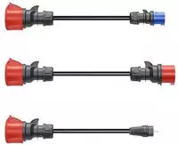 go-e Adapterset Gemini flex 22 kW. Kabelfarbe: Schwarz, Anschluss1 Formfaktor: