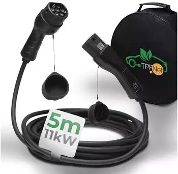 TPFNet Typ 2 E-Auto Ladekabel 11kW 16A 3-Phasig 5m
