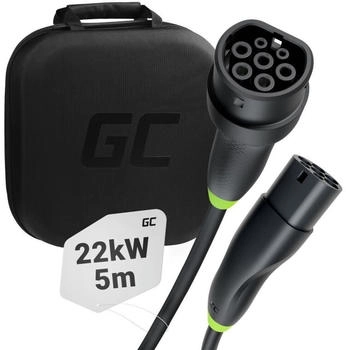 GreenCell Typ 2 Ladekabel EV 22kW 5m Mode 3 f&uuml;r Elektroautos Model Y Model 3 Model S / X