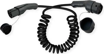 Roline E-Auto Ladekabel Typ2 3-phasig 480VAC (3P+N+E) 16 A 11 kW Spiralkabel 3 m (19.08.0043)