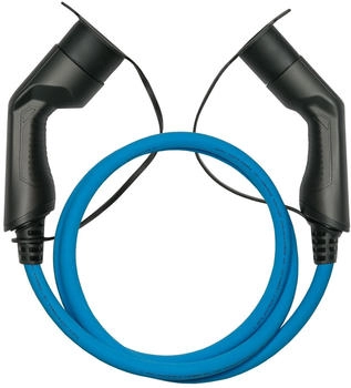 Kabelmeister E-Auto-Ladekabel Mode 3 Typ 2 Stecker an Buchse 3-phasig 32 A 22 kW blau 7,5m (EVC03-075B)
