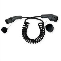ROLINE 19.08.0055 - Schwarz - Typ 1 - Typ 2 - Gerade - Gerade - IP54 -