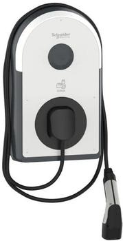 Schneider Electric Pro AC Wallbox, 22kW, T2 Kabel 5m, MID, 6mA, IP55, IK10, NFC/RFID Reader, wei&szlig; (EVB3S22NC0M)