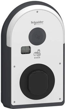 Schneider Electric Pro AC Wallbox, 22kW, T2S Steckdose, FI B-EV, IP55, IK10, NFC/RFID Reader, ERK (EVB3I22N40MB)