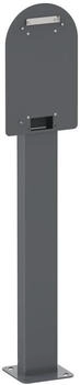 Schneider Electric Stele für 1 Wallbox, Pro AC Serie, Dunkelgrau (EVA1PBS1)