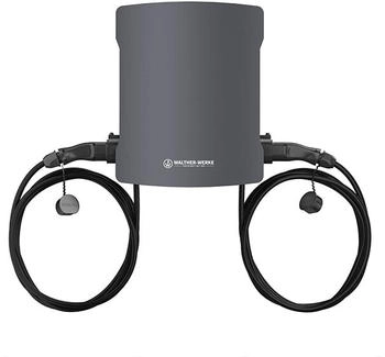 Walther-Werke smartEVO duo connect+ Wallbox Typ 2 Mode 3 32A 22kW RFID (98603314E)