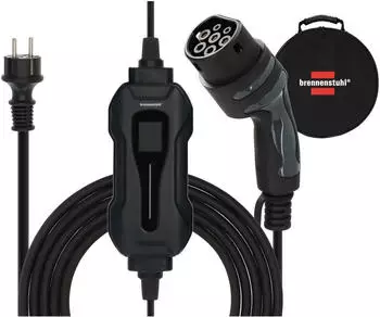 Brennenstuhl Tragbares EV Ladeger&auml;t Typ 2 Schutzkontakt 2,3KW 8m
