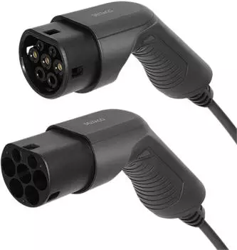 Deltaco Elektroauto Ladekabel EV-Ladekabel E-Auto & Hybrid Typ2 auf Typ2 16 A 3,6 kW 1-phasig (Typ 2 3.60 kW 16 A 5 m)