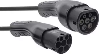 InLine Elektroauto Ladekabel EV Autoladekabel 22kW Typ2 3-phasig 10m (Typ 2 22 kW 32 A 10 m)