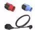 NRGkick Elektroauto Ladekabel Steckeraufsatz-Set (CEE16 blau CEE16 rot Typ 12 Typ 13)