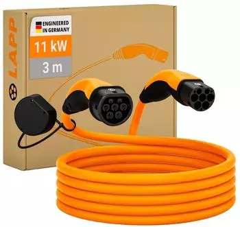 Lapp Mobility Typ-2-Ladekabel 11kW 3m triphas&eacute; IP55 (75743)
