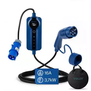 VOLDT CEE Ladekabel Typ 2 1 phasig 8A - 16A 3.7kW + APP