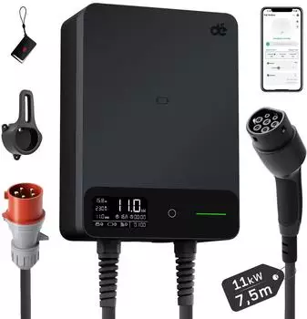 d&eacute; Wallbox Typ 2 11 kW mit APP & RFID (deWB11B07A)