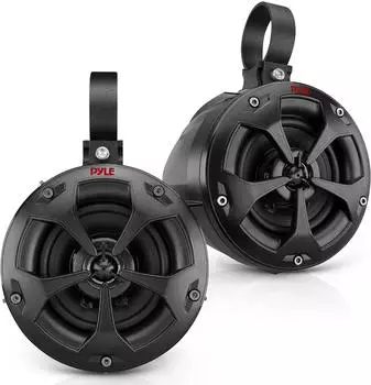 Pyle PLUTV41BK 2-Wege Offroad-Lautsprecher 4" 800W wasserdicht, schwarz (PLUTV41BK)