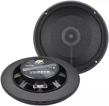 ESX VMS-62B 16,5cm 2-Wege-Koaxiallautsprecher Marine/Outdoor schwarz (VMS-62B)