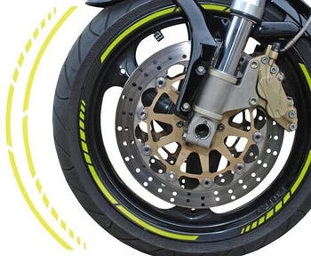 Foliatec PIN-Striping Racing Felgenaufkleber Neon-Gelb (34447)